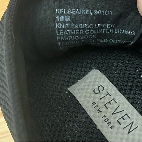Steven Kelsea Black Slip On‎ Sneakers Size 10 - Picture 13 of 14
